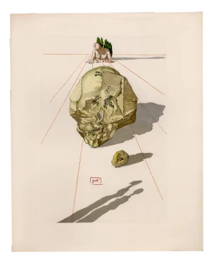 Salvador Dali, Ugolino and Ruggieri, 1964, Original Woodcut
