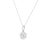 Contemporary 14K White Gold 2.00 Cttw Brilliant Round-Cut Diamond 7 Stone Flower Cluster 18" Pendant Necklace For Sale - Image 3 of 6