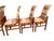 Wood Henredon Campaign Scene 1 Oak Dining Chairs Set 6 For Sale - Image 7 of 18