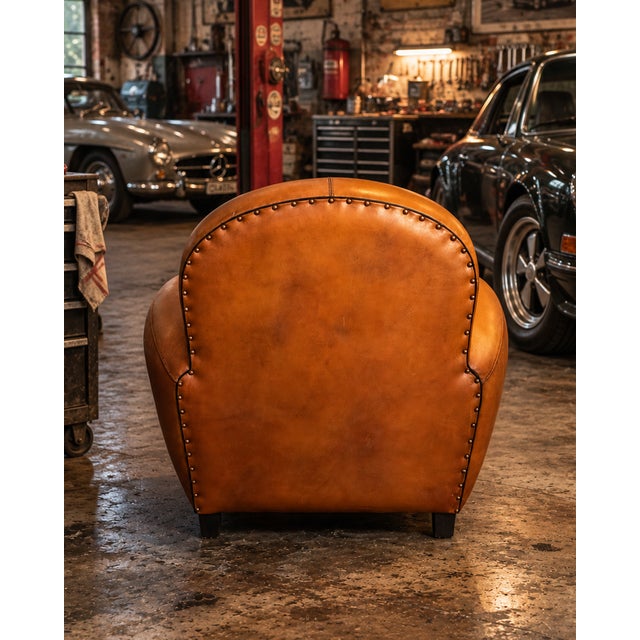 Animal Skin Bowler Club Chair, 1980s For Sale - Image 7 of 9
