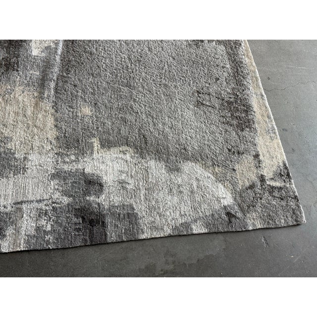 8ft 2in × 14ft 5in Caviar "Day Dream Collection" Banana + Wool Area Rug For Sale - Image 12 of 12