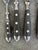 Vintage LC Germain Rostfrei Black Rivets Flatware Forks Spoons Knives - 46 Pieces For Sale - Image 4 of 4