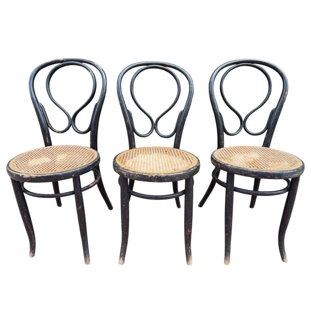 N14 Fischel 19s Thonet Style Bistro Chairs, 1860, Set of 3 For Sale - Image 14 of 14