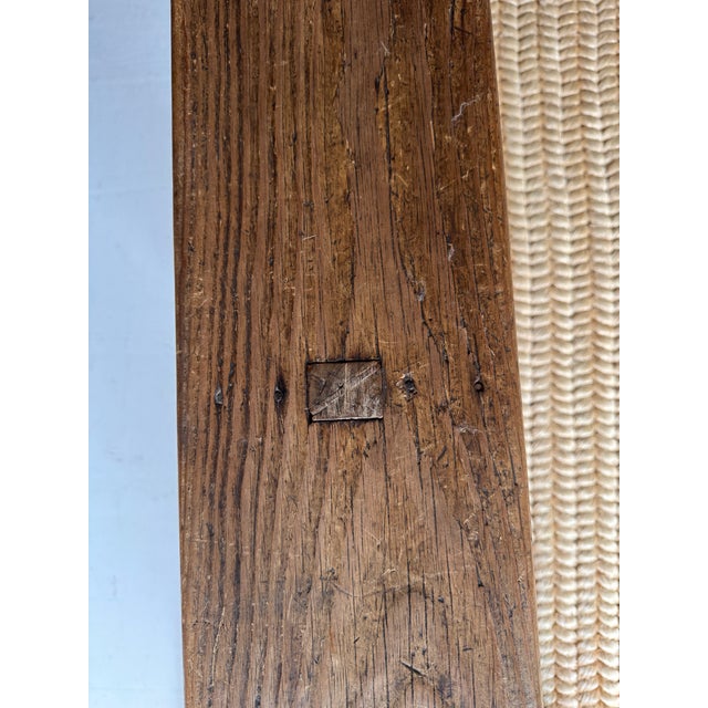 Early 20th Century Rustic Wooden Bench, France For Sale - Image 13 of 13