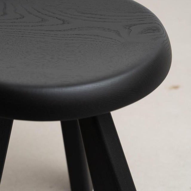 Not Yet Made - Made To Order Meribel Black Stool by Charlotte Perriand for Cassina For Sale - Image 5 of 12