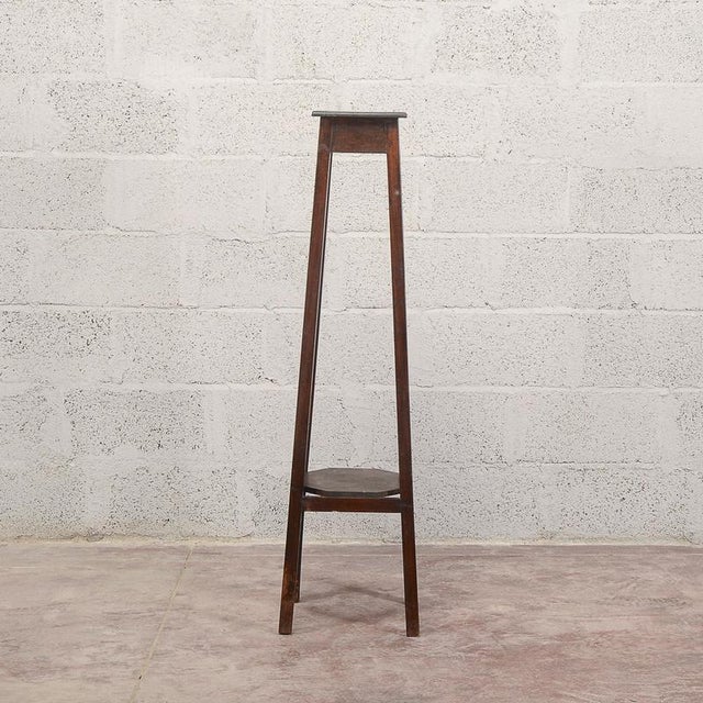 Wood 19th Century Fir Wood Plant Stand For Sale - Image 7 of 13