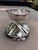 1900 - 1909 Antique Queen City Silver Co. Silverplate Compote Pedestal Bowl | Laurel Motif | American Classical Centerpiece For Sale - Image 5 of 12