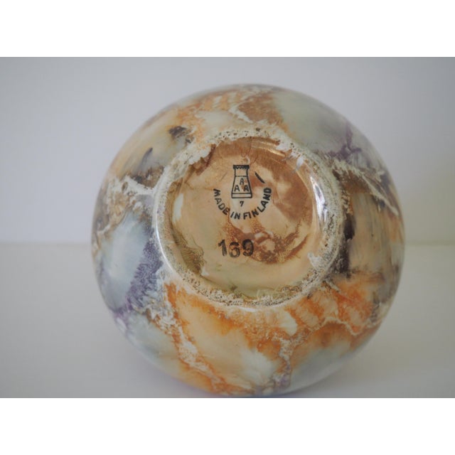 Arabia Finland Aaa Art Decor Lustreware Ceramic Vase | Chairish