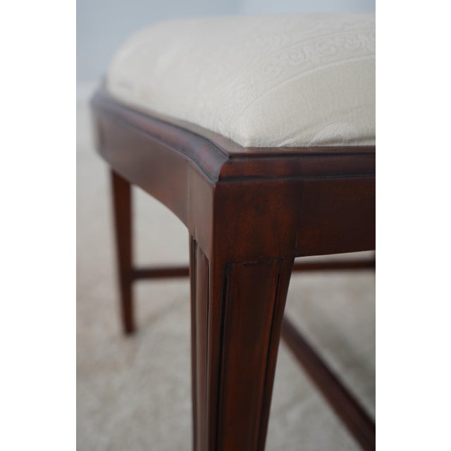 Wood Set of 6 Federal Style Mahogany Shield Dining Room Chairs For Sale - Image 7 of 12