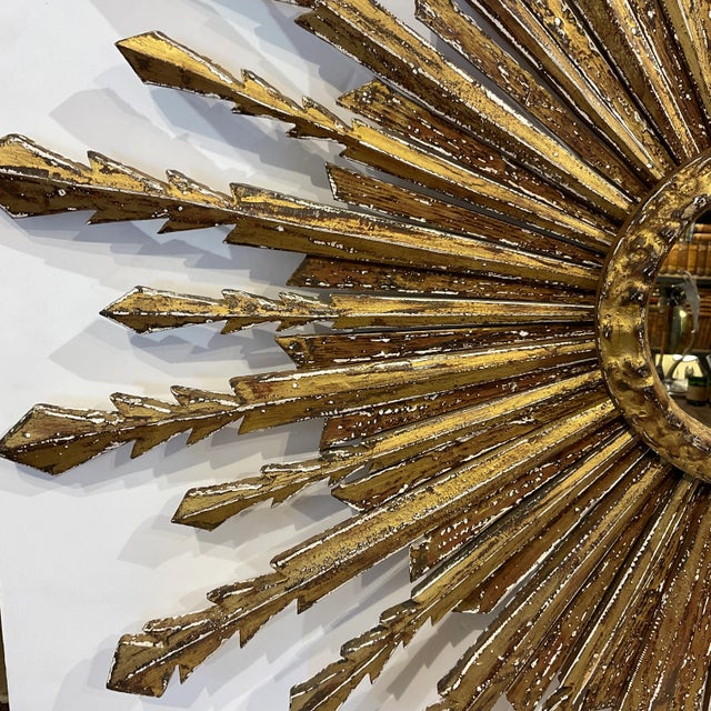 Italian 19th Century Sunburst Mirror For Sale - Image 3 of 8