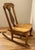 American Vintage Handcrafted Child-Size Small Wooden Rocker For Sale - Image 3 of 7