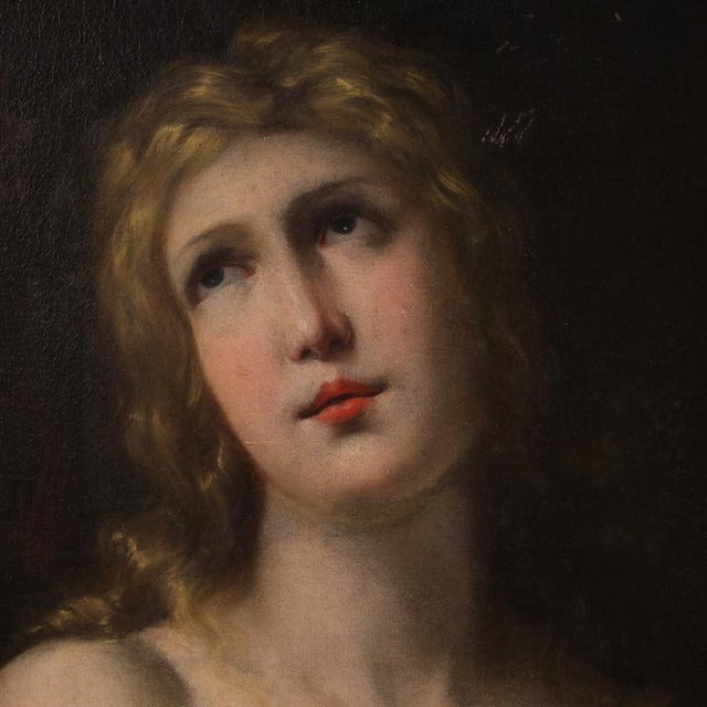 17th Century Apollo Playing the Lyre, Nude, 1680, Oil on Canvas For Sale - Image 5 of 14
