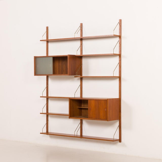 Vintage Danish Wall Unit in Teak from PS System,, 1960s, Set of 13 For Sale - Image 17 of 17