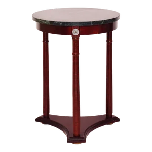 Mid 20th Century Regency Style Marble Pedestal Side Table
