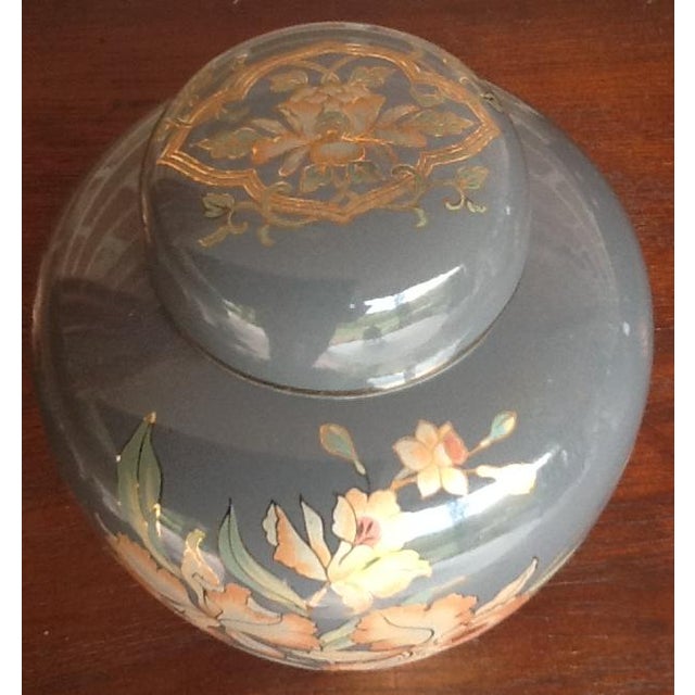 Mid-Century Modern Mid-Century Japanese Porcelain Ginger Jar Vase For Sale - Image 3 of 7