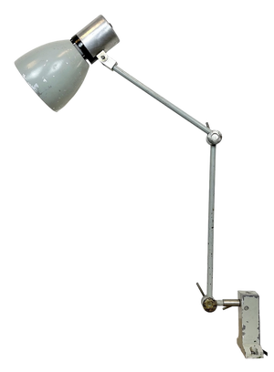 Industrial Grey Table Lamp from Elektrosvit, 1970s