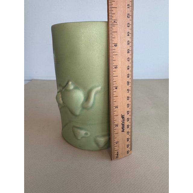 Light Green Donna Polseno Woman Serving Tea Vase For Sale - Image 8 of 11