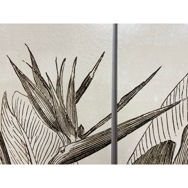 Vision Studio Bird of Paradise Triptych Canvas Wall Art, Set of Three For Sale In San Francisco - Image 6 of 11