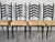 1970s Vintage Italian Gio Ponti-Style High Ladder Back Metal Dining Chairs With Brasset of 6/ Sold For Sale - Image 4 of 12