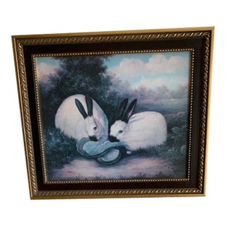 Framed Rabbit Art Print For Sale