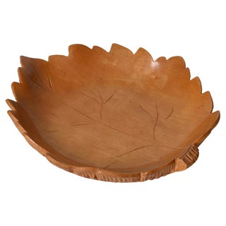Italian Maple Leaf Centerpiece by Aldo Tura for Macabo, 1950s For Sale