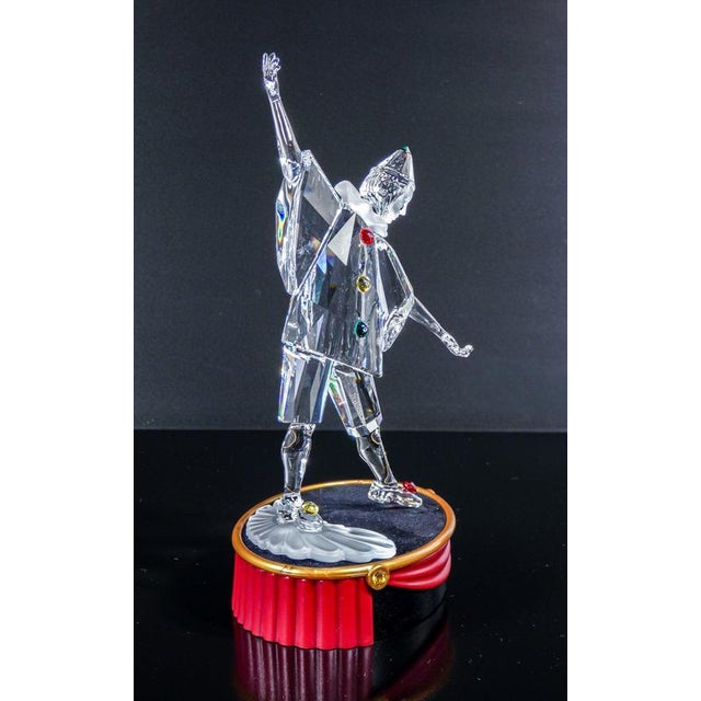 Glass Swarovski Pierrot, Masquerade. Cristallo For Sale - Image 7 of 18