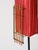 Italian Floor Lamp in Metal, Rattan, Brass and Red Acrylic attributed to Dal Vera, 1950s For Sale - Image 4 of 17