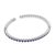 Modern Lugano 3.00 Carat Sapphire 18k White Gold Bezel Bangle For Sale - Image 3 of 6