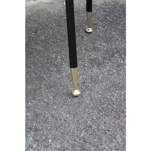 Metal Set of Chairs in Gray Velvet by Gastone Rinaldi for Rima, 1950s For Sale - Image 7 of 12