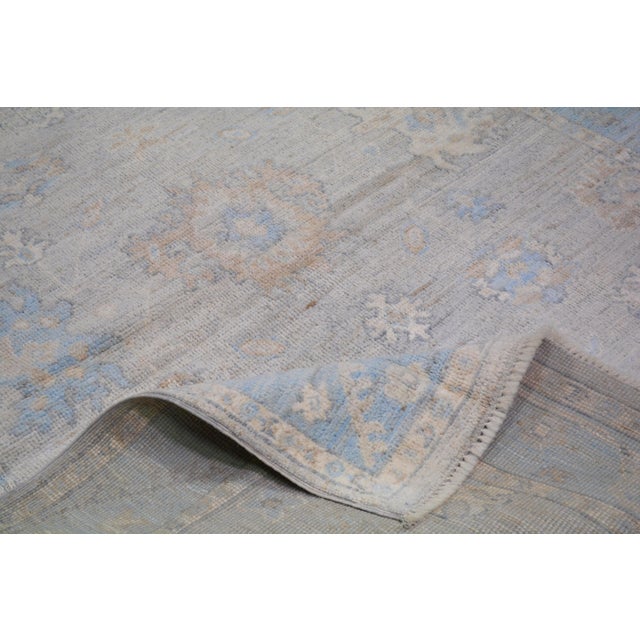 Oushak Hand Knotted Wool Rug, 5'x7' For Sale In New York - Image 6 of 6