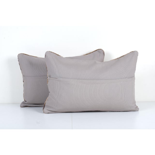 1960s Oushak Rug Pillow Cover - a Pair For Sale - Image 5 of 5