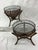 Tan 1950s Pair of Franco Albini "Fish Trap" Tables With Original Glass For Sale - Image 8 of 8