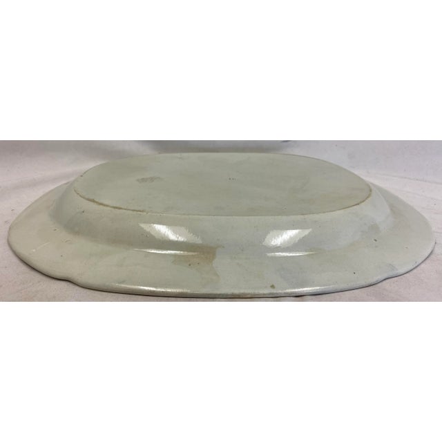 Antique Blue Willow Serving Platter From England - Circa 19th Century For Sale - Image 11 of 12
