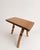 Mid-Century Rustic Wooden Stool with Bamboo Legs and Slab Top For Sale - Image 5 of 6