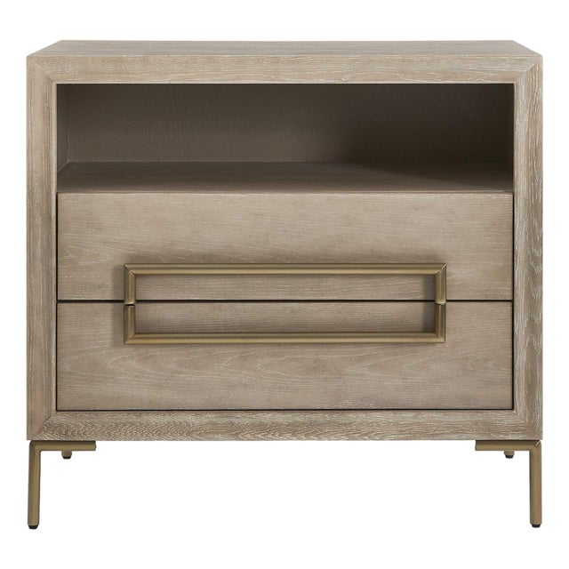 Alessia Modern Light Oak Side Table For Sale