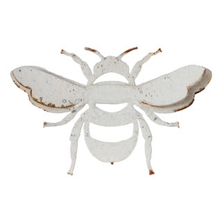 Early 20th Century English Salvaged Metal Bee Wall Hanging For Sale