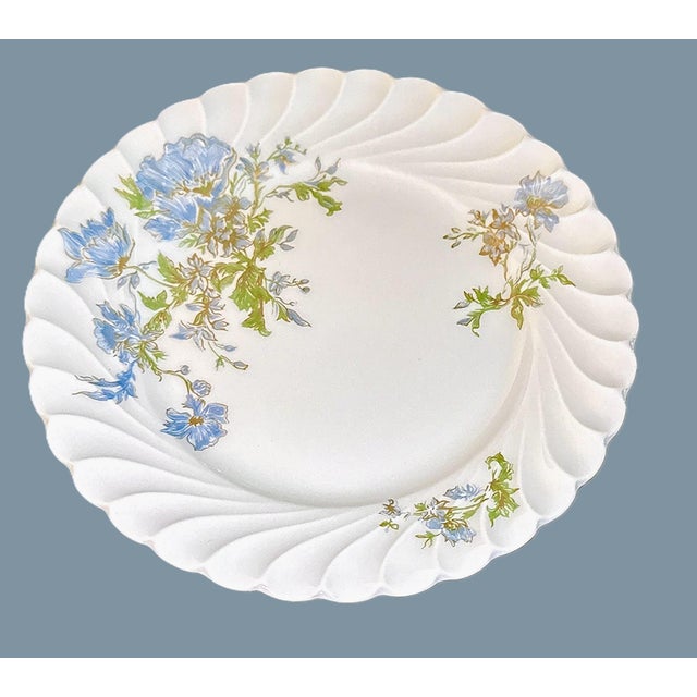 Mid-Century Modern 1980s Haviland Limoges Porcelain Plates, Margaux - Set of 6 For Sale - Image 3 of 9