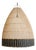 Wicker Tux Weave Organic Modern Pendant Light Large For Sale