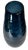 Mid-Century Modern 14+ In, Tall Art Glass Wavy Pattern Blue Vase For Sale - Image 3 of 12