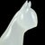 Mid 20th Century Vintage Seguso Murano 1950s Opalescent Alabastro White Italian Art Glass Mid Century Cat Kitten Sculpture For Sale - Image 5 of 10