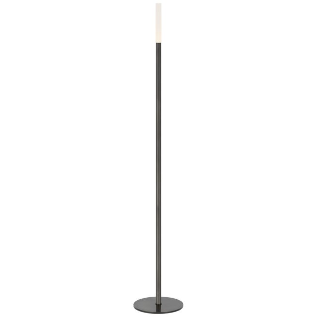 Modern Kelly Wearstler by Visual Comfort Signature Rousseau 60" Floor Lamp in Bronze with Etched Crystal For Sale - Image 3 of 3