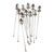 Sterling Silver Highball or Iced Tea Heart Bowl Stirring Straws, Set of 12 For Sale