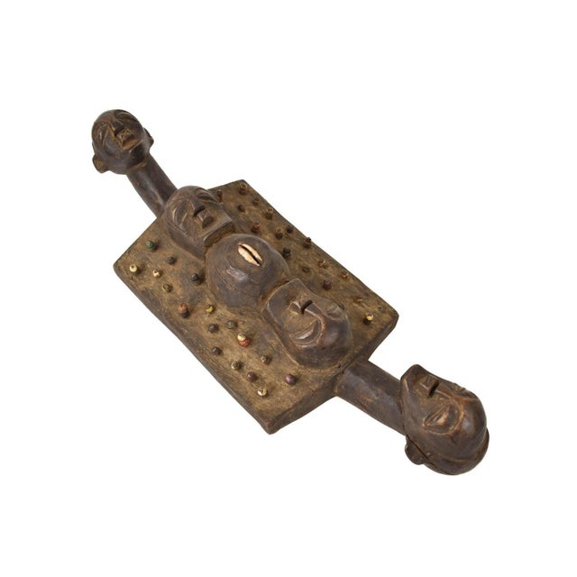 Early 20th Century Luba Divination Plank Four Faces For Sale In Denver - Image 6 of 9