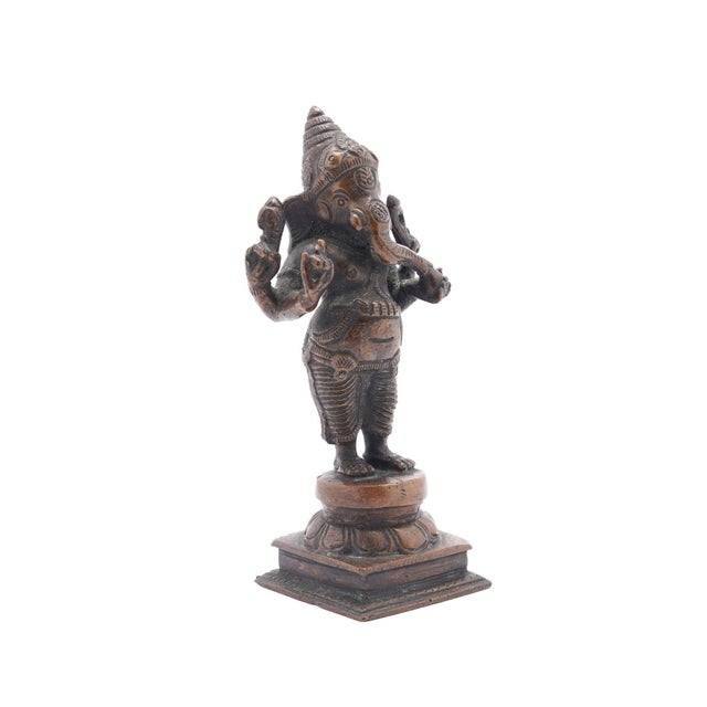 Brass Indian Cast Bronze Figure of Ganesha, C. 1800's For Sale - Image 8 of 10