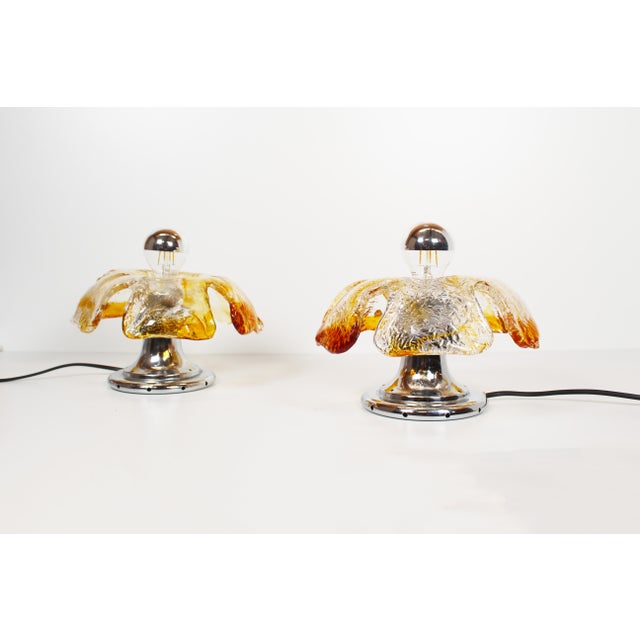 Murano Glass Table Lamps by La Murrina, 1970s, Set of 2 For Sale - Image 6 of 10