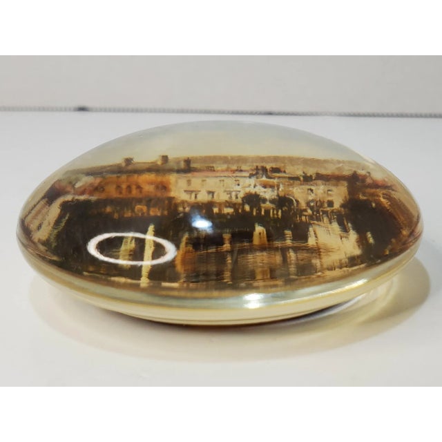 Mid Century Balustrade Winter Gardens Glass Paper Weight For Sale - Image 4 of 7