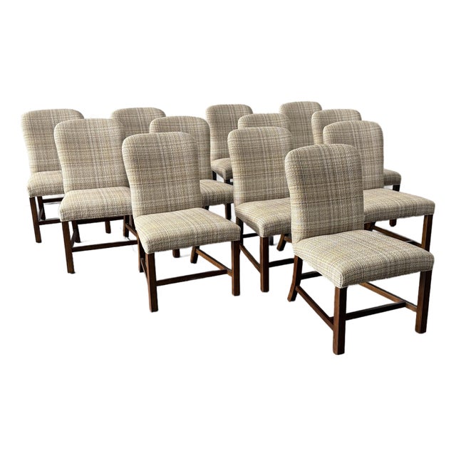 Century Furniture Gavin Side Dining Room Chairs, Set of Twelve For Sale