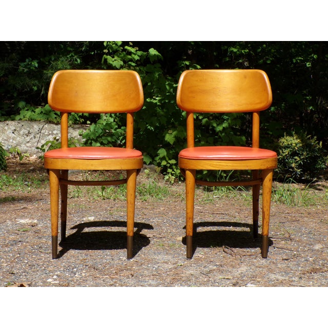 Vintage Pair Thonet Mid Century Modern Bentwood Bistro Chairs For Sale In Boston - Image 6 of 12