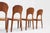 Wood Mid-Century Dining Room Chairs in Teak, 1960s, Set of 5 For Sale - Image 7 of 8