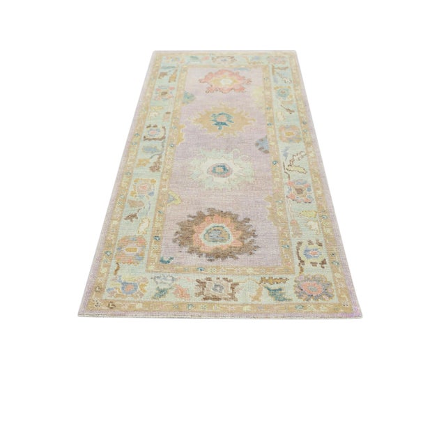 Modern Turkish Oushak Rug 3' x 6'11" For Sale - Image 9 of 10